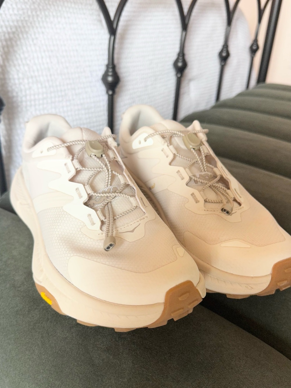 Hoka Women's Transport Sneaker in Eggnog - Picture 7 of 9